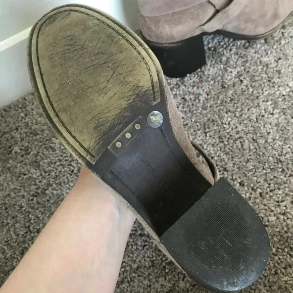 BCBGeneration Suede Taupe Ankle Booties - Picture 5 of 8